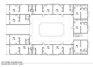 Banana's Building 1 - 1st Level Floor Plan